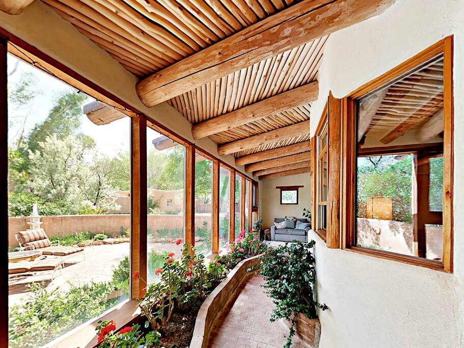 Canyon views from the garden solarium.