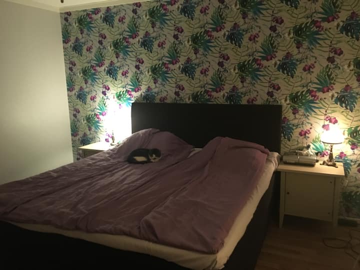 Sovrum 1 med dubbel säng 180cm