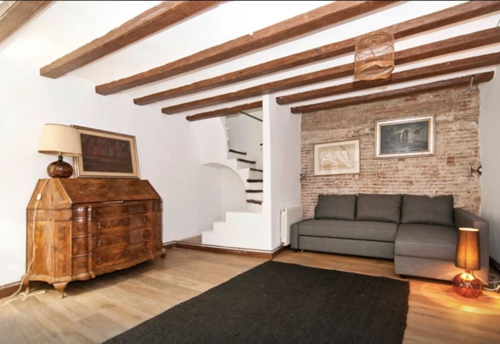relax room with sofa bed
