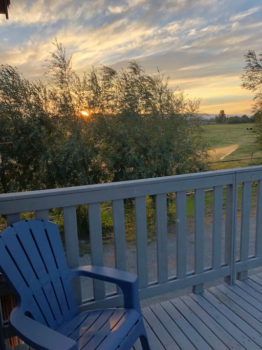 Westerly view from Airbnb deck.