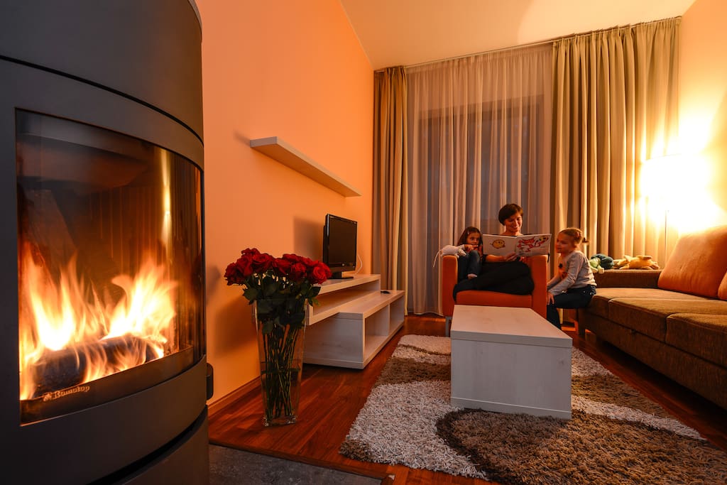 Obývacia čast apartmánu