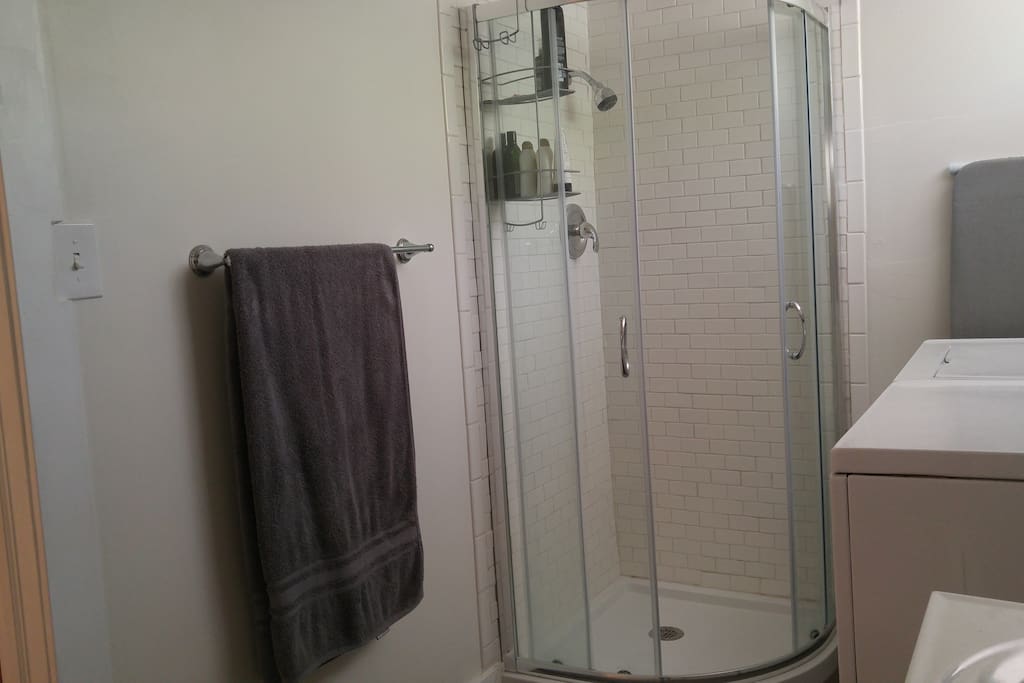 Included shower is not used by residents.
