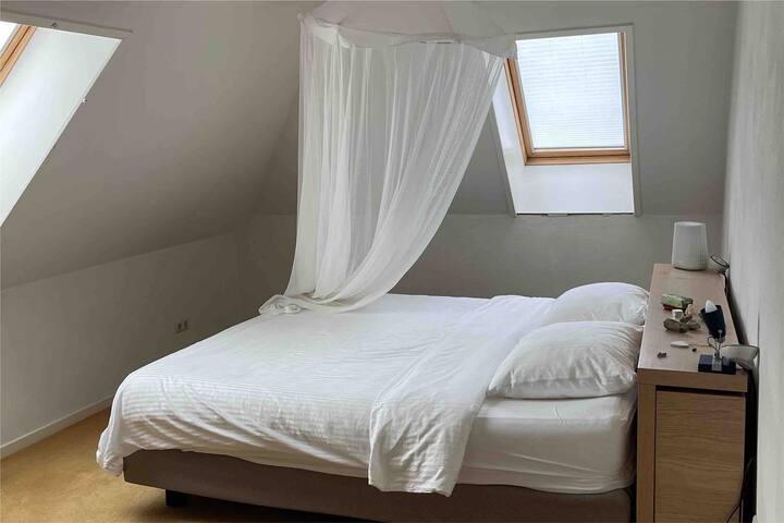 Master bed Room met waterbed en klamboe