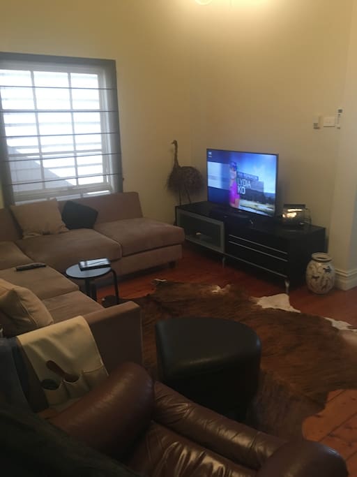 Lounge with TV and Foxtel