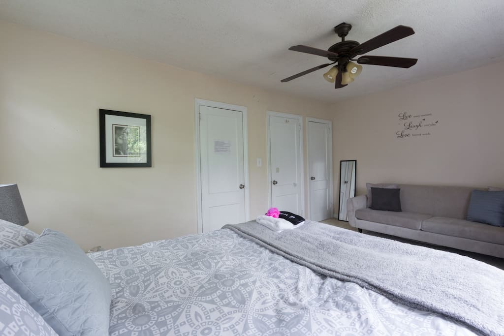 Two full closets in Master bedroom
