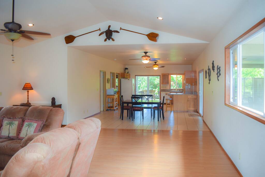 The house is spacious and bright.