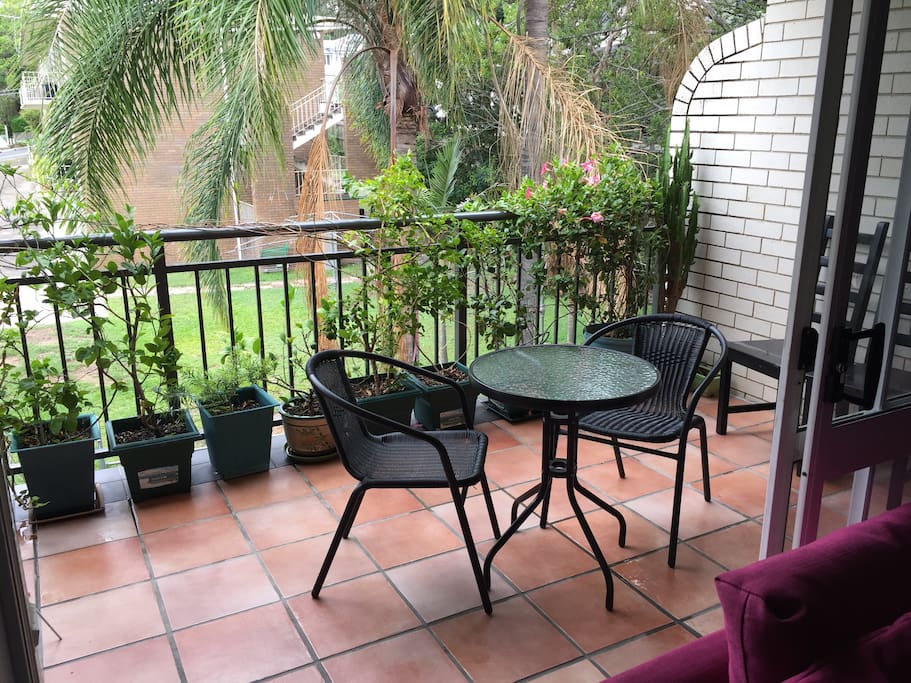 Beautiful view from a spacious balcony