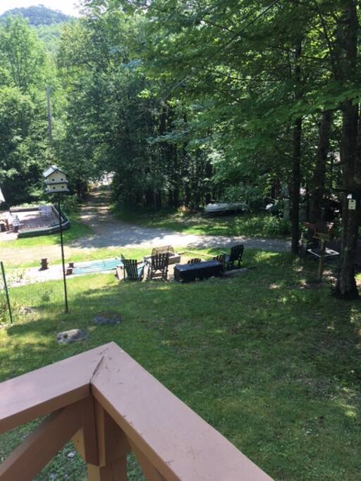 view to fire pit