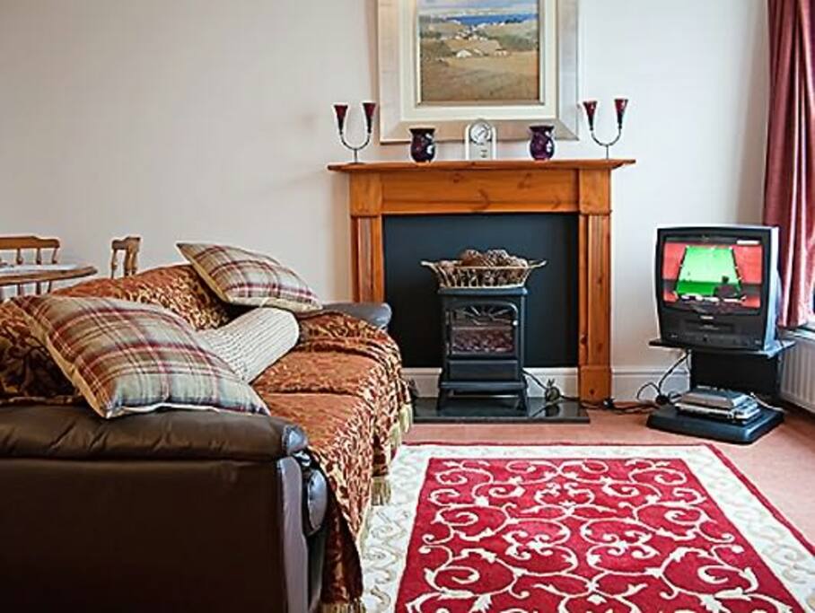 The Lounge area with stunning views out to sea