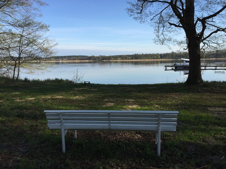 Ruhige Finnhütte Mit Zugang Zu Privatstrand - Rheinsberg