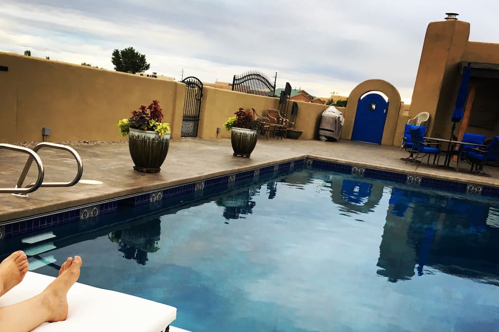 You will have access to the main courtyard with a pool. Pool towels provided.