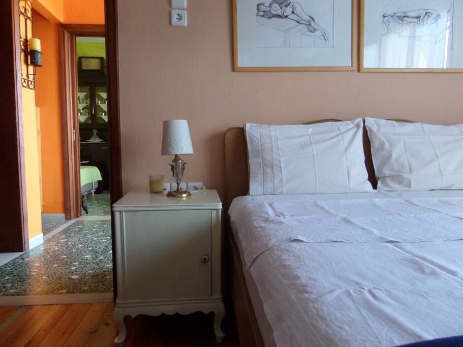 The bedroom with double bed