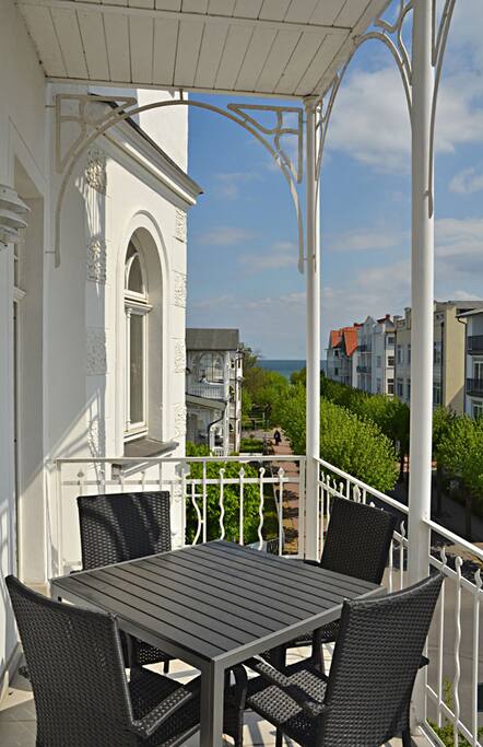 Blick vom Balkon