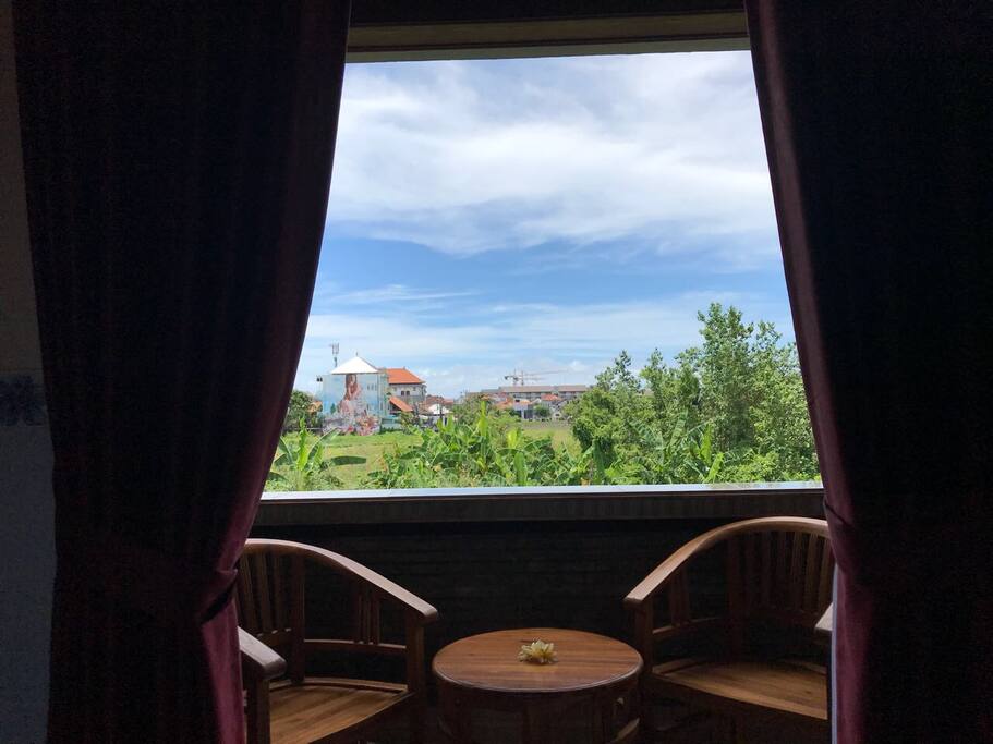 view from balcony