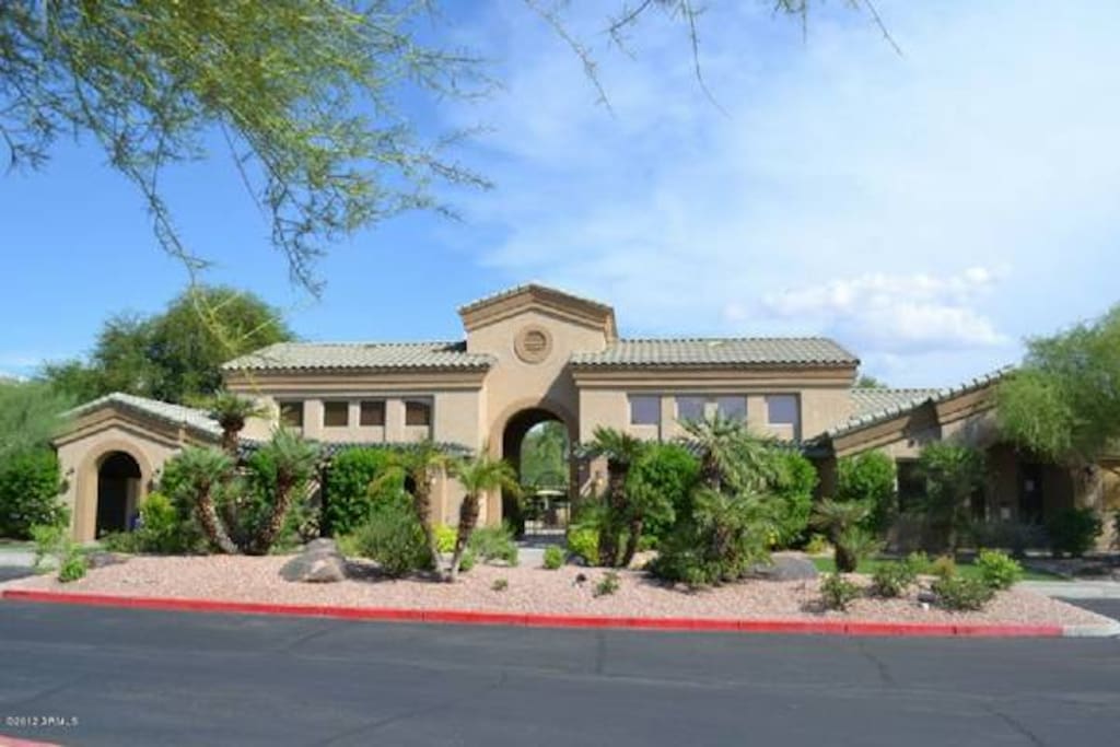 Outside Entrance to Club House and Pool