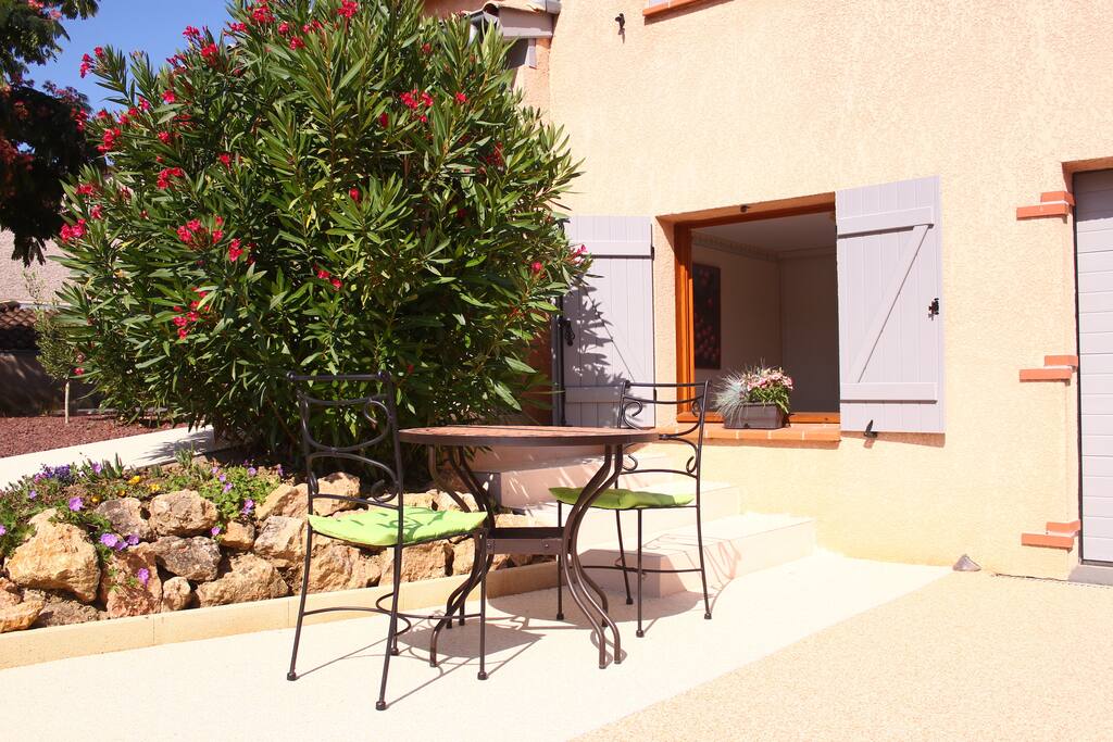 Coin terrasse.