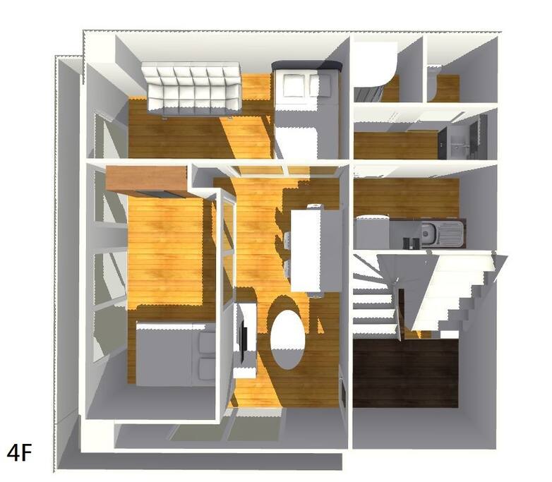 4/F 3D Floor Plan