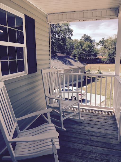 Upstairs patio