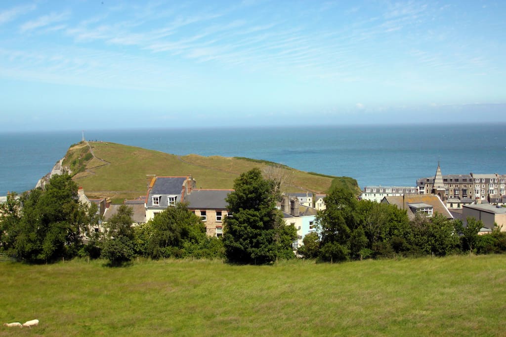 View from living room and double bedroom