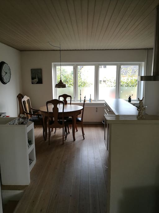 dining room and kitchen