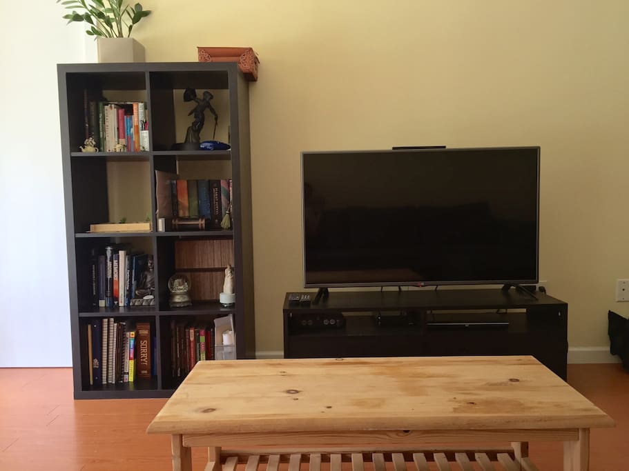 Plenty of books and movies to keep you entertained. And we've got a Wii U.