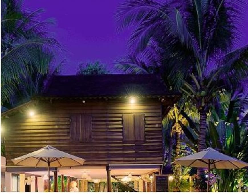 Khmer Home at night