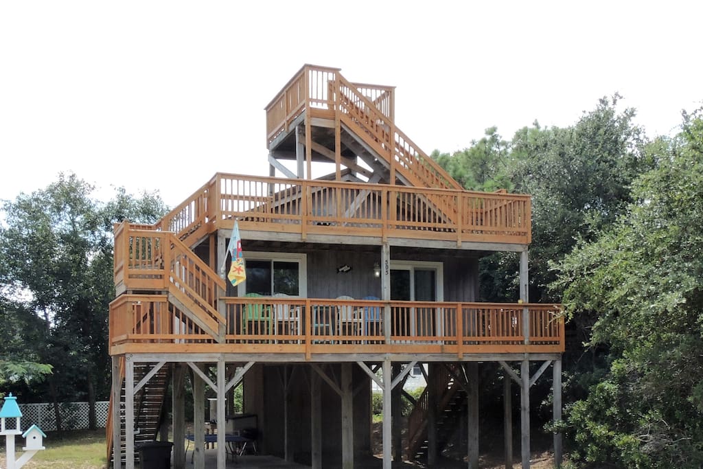 Snow's Nest highest Crow's Nest in the OuterBanks Cottages for Rent