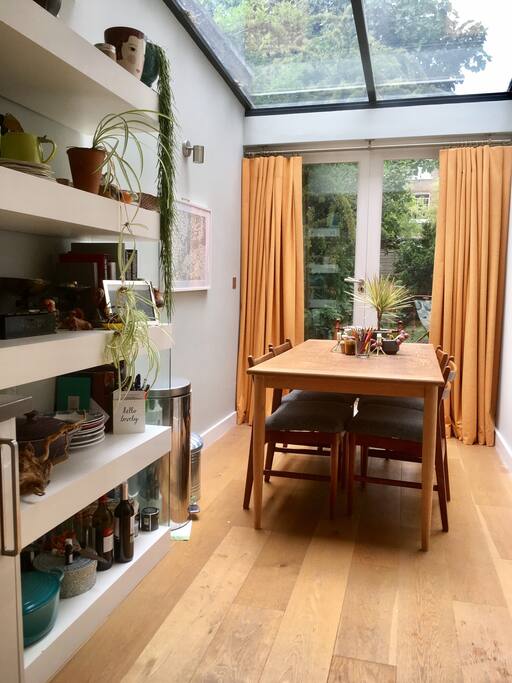 Lovely light seating area.
