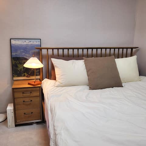 Tidy two rooms/2 bedrooms/Cheonho Station 5 minute cut/Asan Hospital/Long stay/Parking available