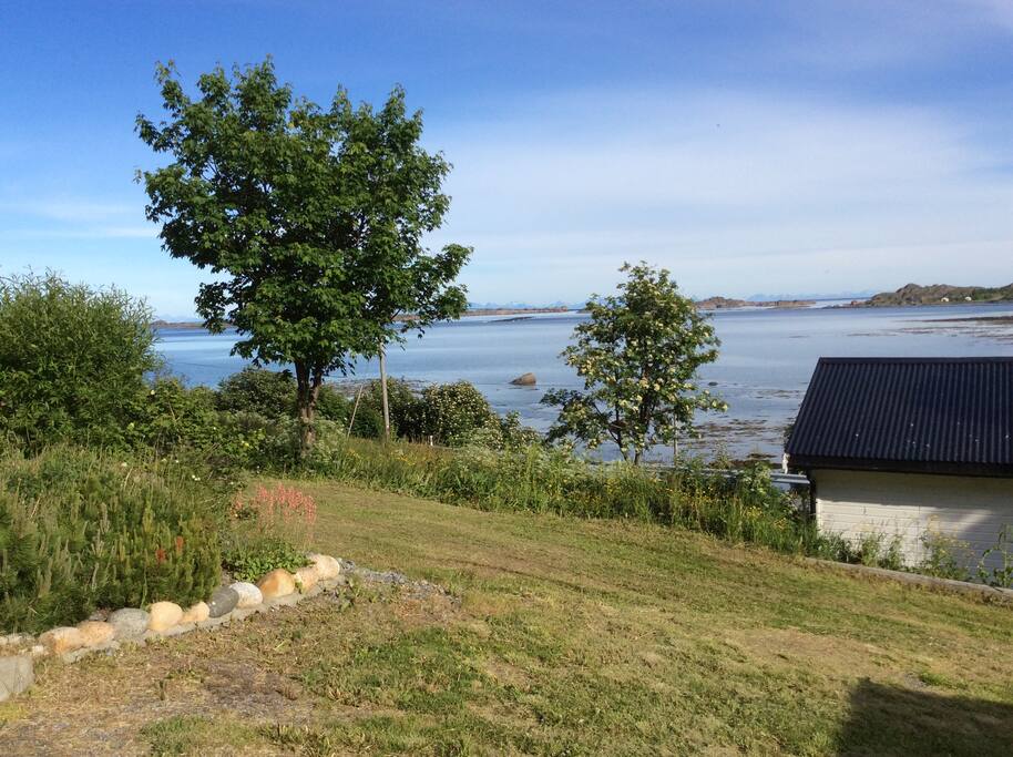 Dette er utsikten fra terrassen