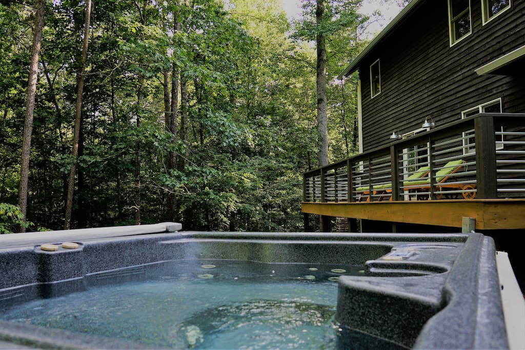 Relax in the outdoor hot tub, take in the sun on a deck lounger. Yes, we provide bathrobes!