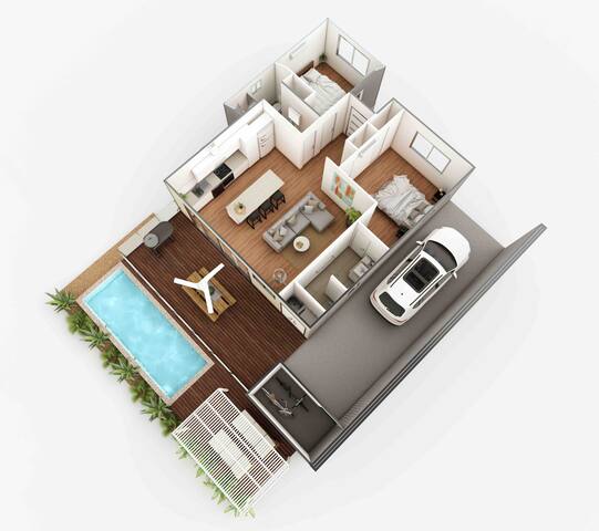 Dragonfly Abode. 2BR 2BA villa with Pool. gallery image 2