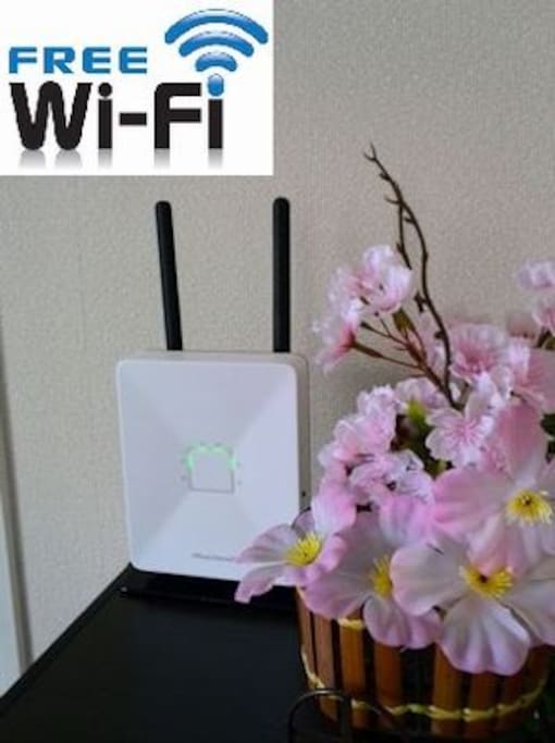 受信感度が高いWi-Fiホームルーター。有線LANポート2口=プリンター・PC接続可。持ち出し不
Wi-Fi(PC is available.cannot carry it outside)