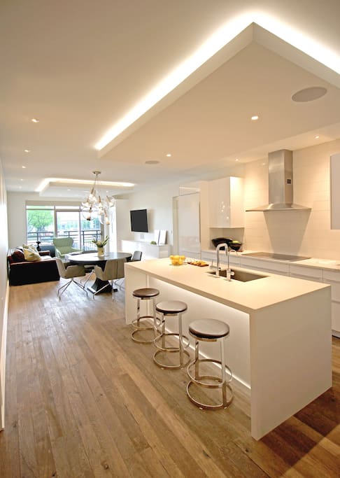 Gourmet kitchen with all the tools you need to cook and serve your favorite meals.