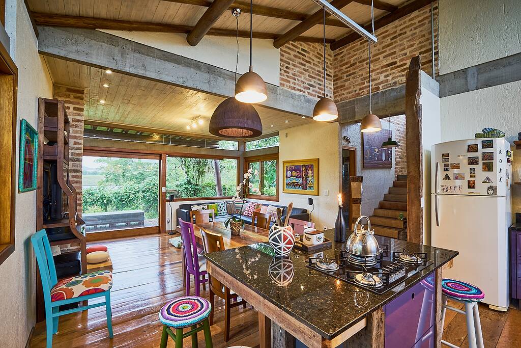 Cozinha e sala integradas