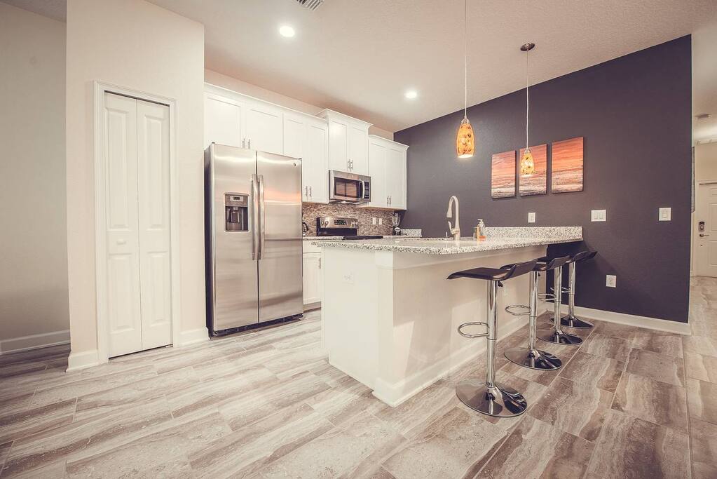 Kitchen with extra sitting area