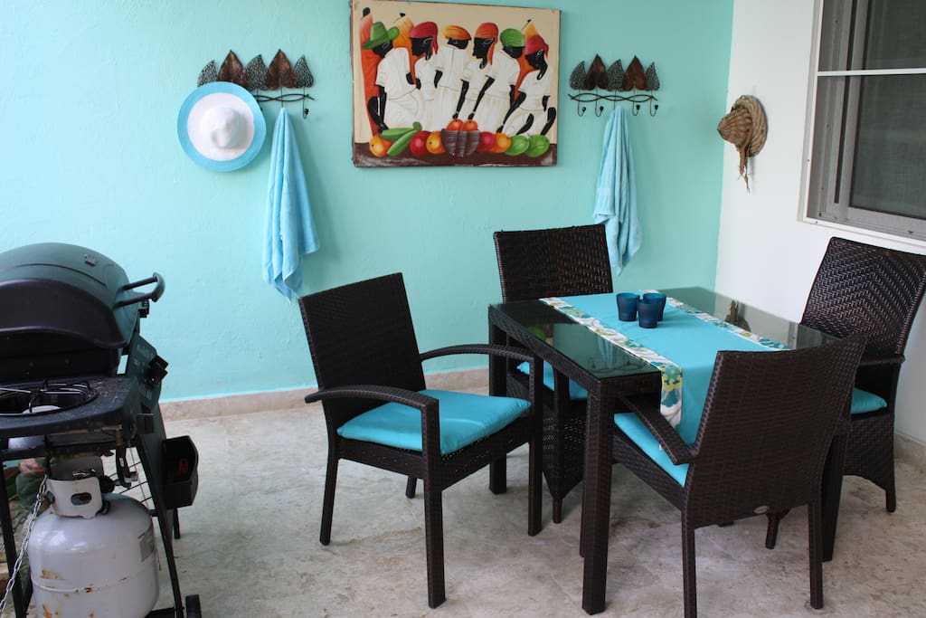 Patio dining area