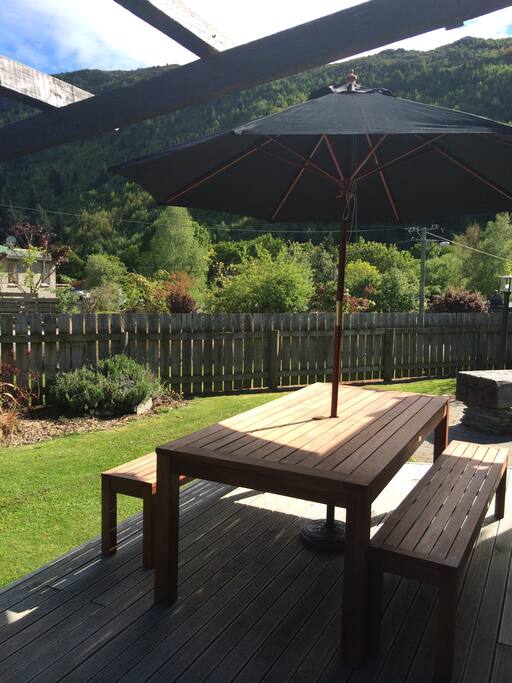 Lovely deck and views