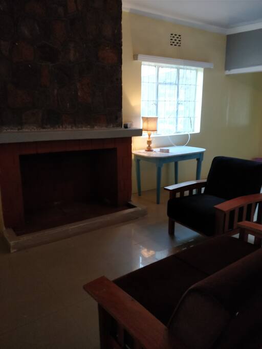 Fireplace for those chilly Nairobi nights