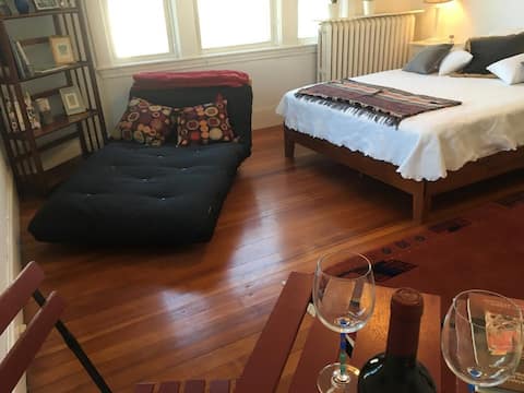 Spacious, inviting sun-filled room in a 1920 home