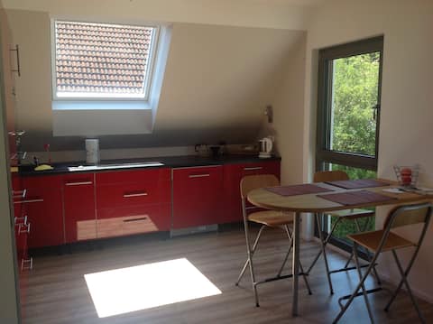 Charming 2-room attic studio