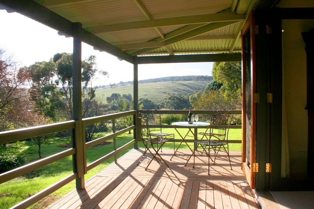 Veranda w/view to rolling hills