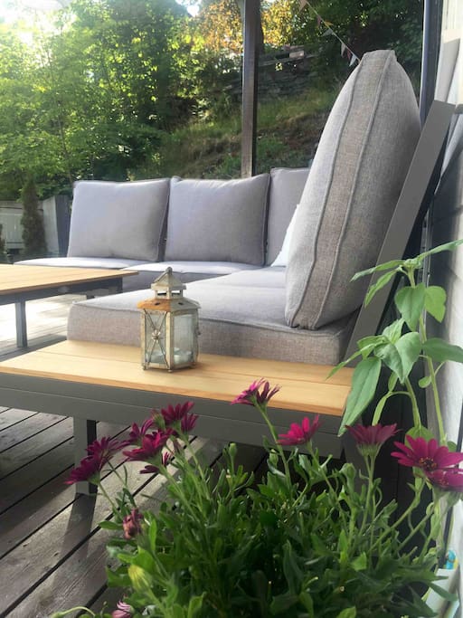 Stor privat terrasse