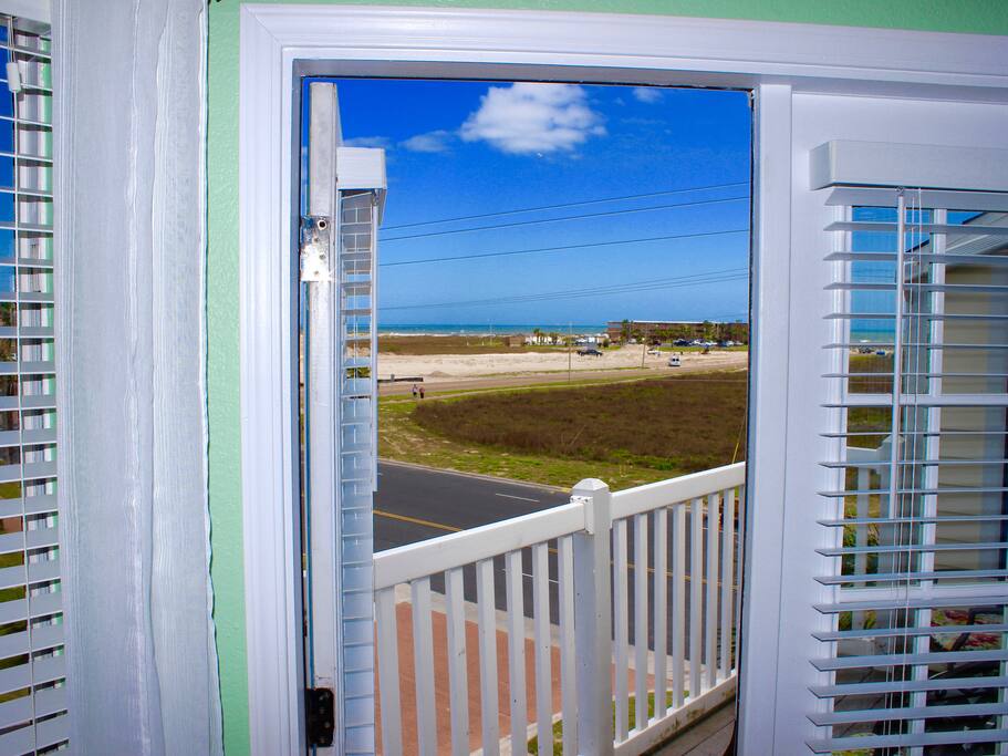 The beautiful view from the living room