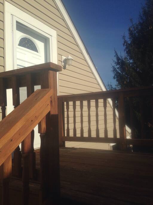 Private second floor entrance.