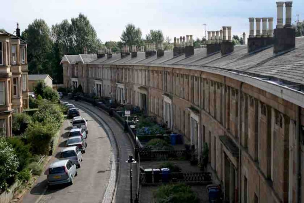Millbrae Crescent from above