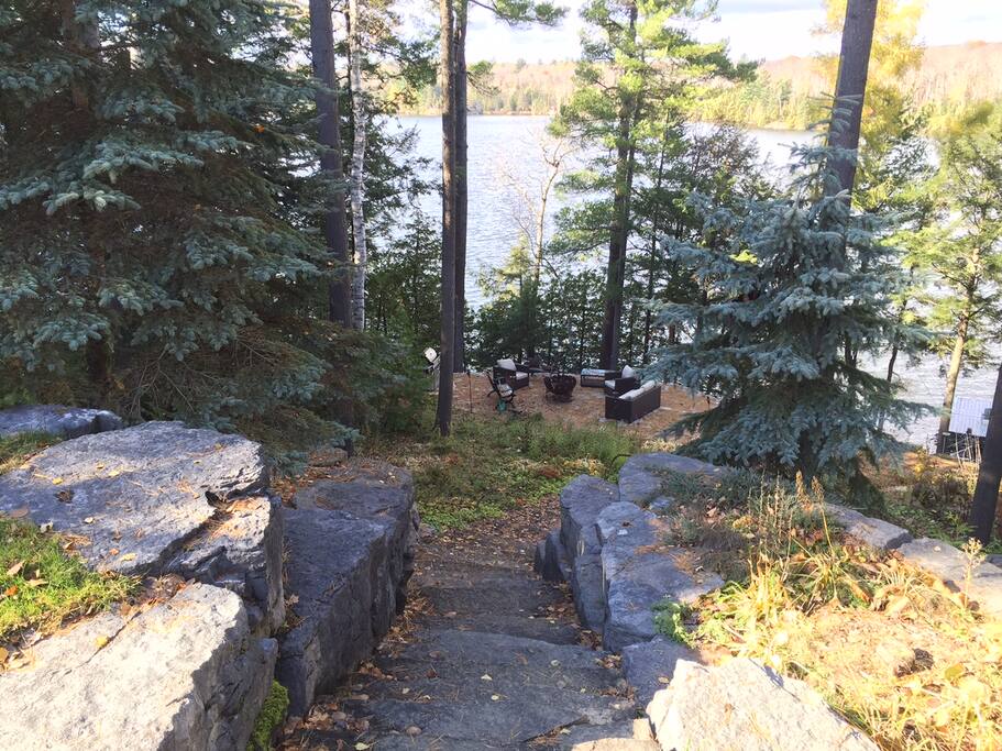 View of terrace for bonfires and sunsets