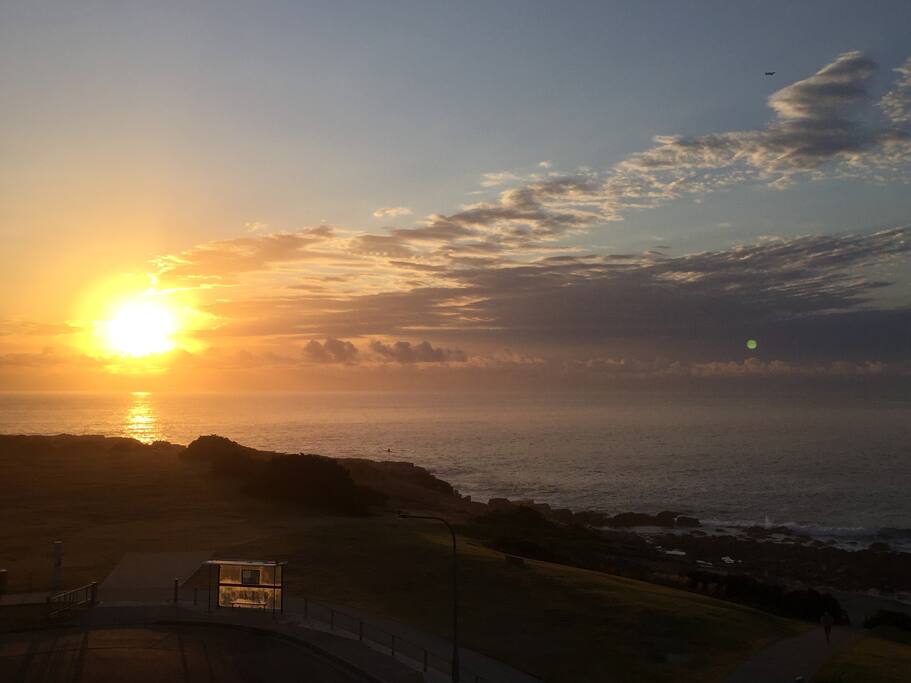 Sunrise on the balcony
