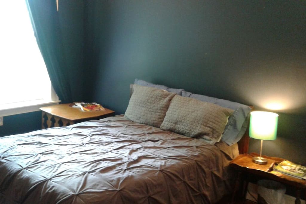 Bed in music room