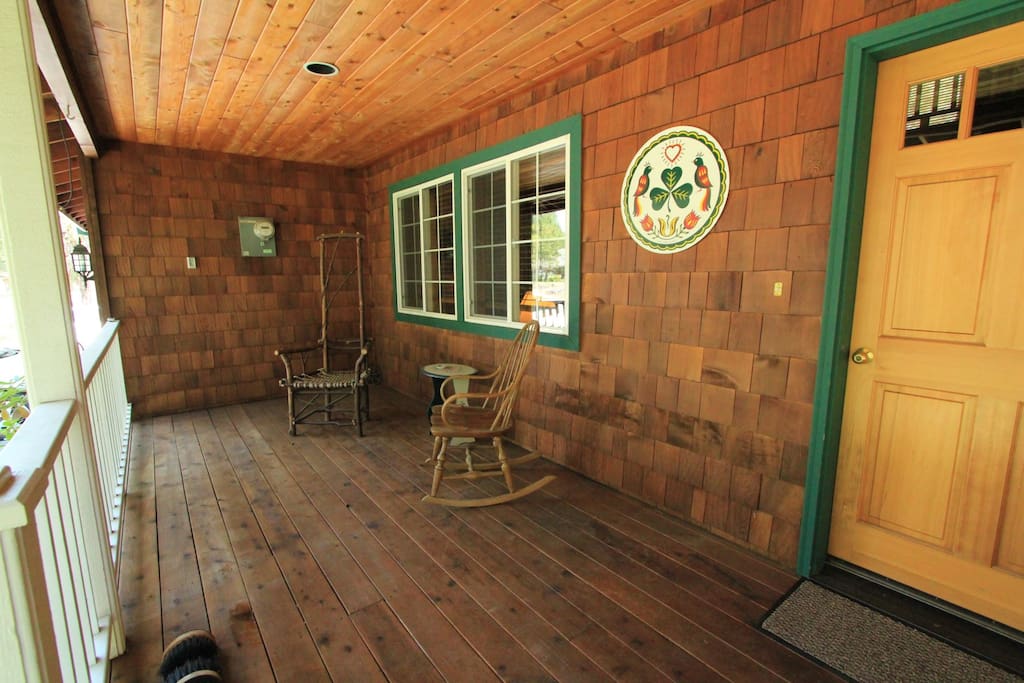 Front porch perfect for your morning cup of coffee